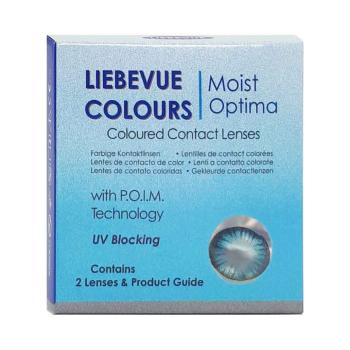 Liebevue Dolly Eye Blue – Farbige Blaue Kontaktlinsen ohne Stärke – Cosplay – 3 Monate – 2 Stück