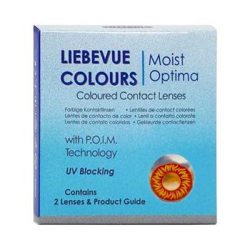Packaging box of the coloured contact lenses LIEBEVUE Funky Wolf Eye