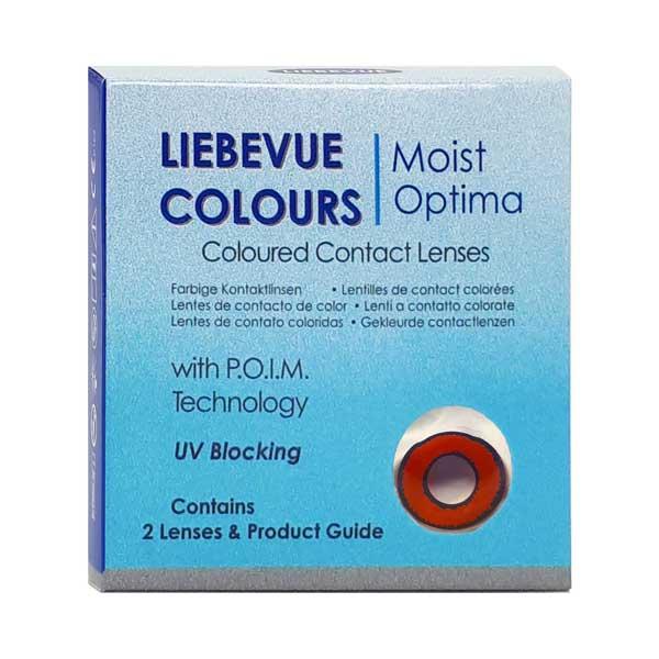 Liebevue Funky Voldemort – Rote Kontaktlinsen – Halloween – 3 Monate – 2 Stück
